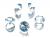 Swarovski Chaton SS39, Aquamarine (1st)