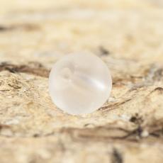 Frostad glaspärla 4 mm, Vit (60st)