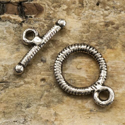 Stavlås Räfflad 10 mm, Metallfärg (5st)