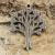 Berlock Tree of Life 25x33 mm, Thai Sterling Silverpläterad (st)