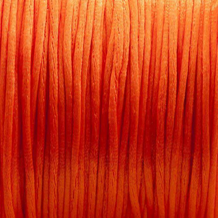 Rund nylontrd fr makram 1 mm, Orange (meter)