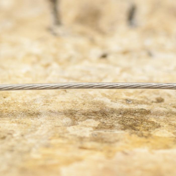 Plastverdragen wire i Rostfritt stl 0,45 mm (40m)