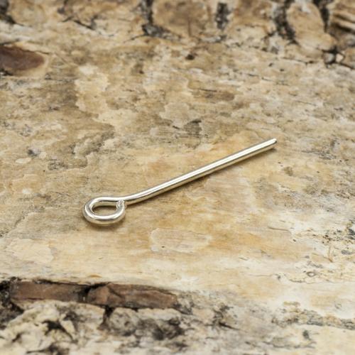 Hattnål med ring 16x0,7 mm, Silverfärg (50st)