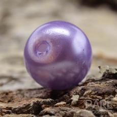 Vaxad glaspärla 10 mm, Lavendel (10st)