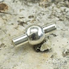 Magnetlås med kula 13x6 mm, Silverfärg (st)