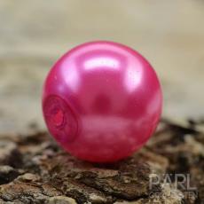 Vaxad glaspärla 10 mm, Cerise (10st)