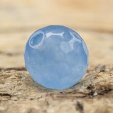 Pärla Malaysia jade facetterad 8 mm, Blå (5st)