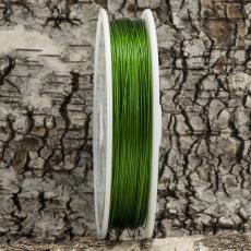 Plastöverdragen wire 0,38 mm, Grön (100 m)