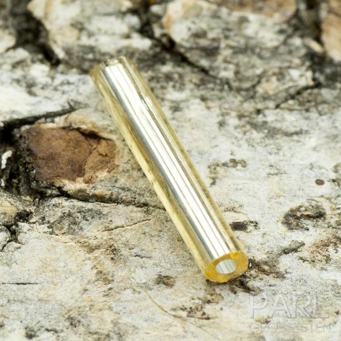 Bugle bead silverlined 1,8x6 mm, Guldgul (20gr)