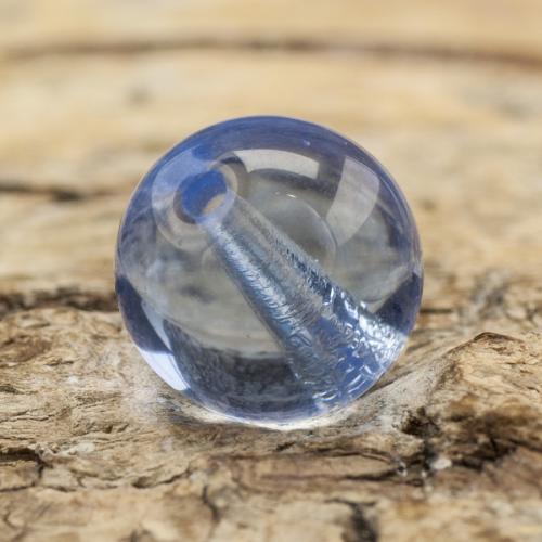 Glaspärla rund 8 mm, Ljusblå (20st)