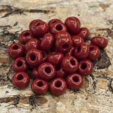 Seed Beads opak 5 mm, Mörkröd (20g)