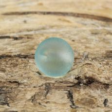 Frostad glaspärla 6 mm, Ljusblå (40st)