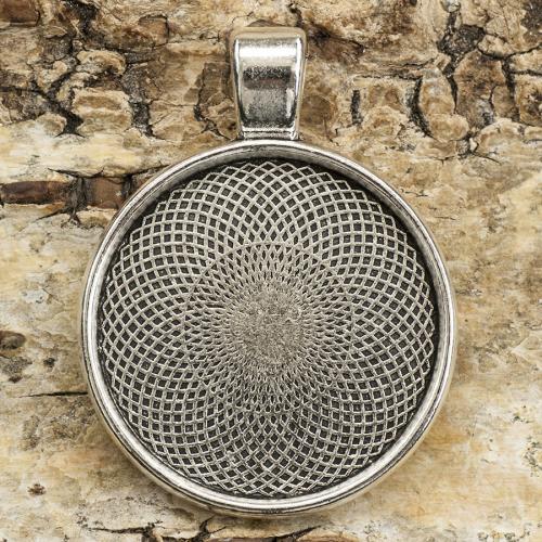 Berlock/infattning 25 cm, Antiksilver (3st)