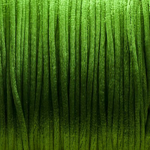 Rund nylontråd för makramé 1 mm, Grön (meter)