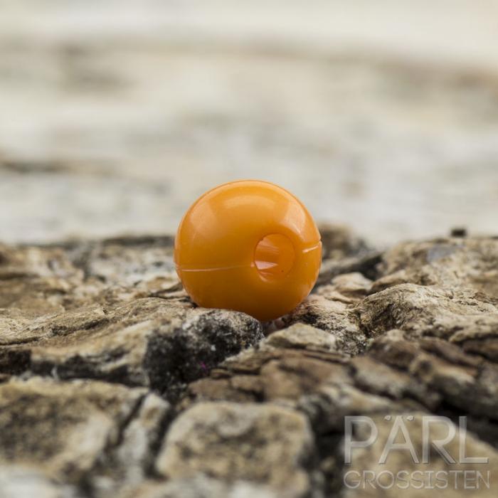 Rund akrylprla 4 mm, Orange (100st)