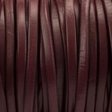 Äkta läderband 10x7 mm, Rödbrun (decimeter)