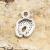 Berlock Barnfötter 14x10 mm, Antiksilver (10st)