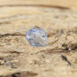 Glaspärla facetterad 3,5x4 mm, Ljusblå (30st)