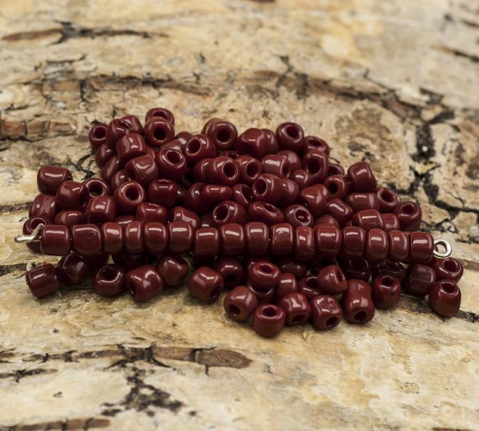 Seed Beads opak 4 mm, Mrkrd (20g)