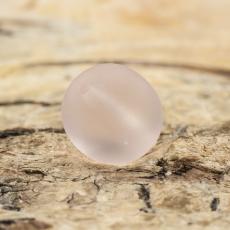 Frostad glaspärla 8 mm, Ljusrosa (20st)