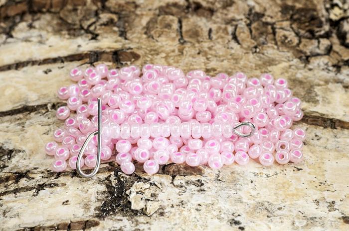 Seed Beads opak lustered 2,6 mm, Rosa (20g)