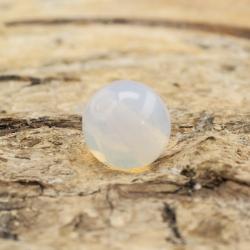 Glaspärla opal 6 mm, Vit Alabaster (40st)