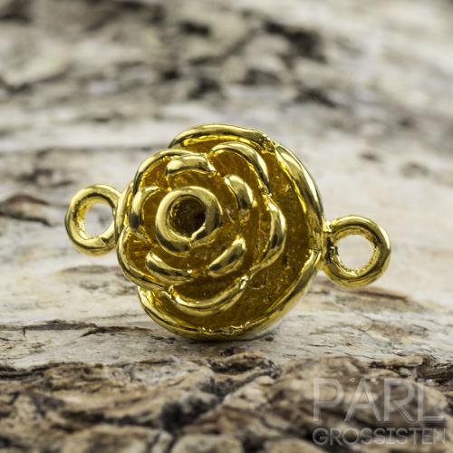 Magnetlås Blomma 20x13 mm, Guldfärg (st)