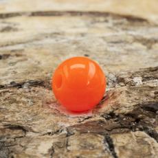 Rund, fluorescerande akrylpärla 6 mm, Orange (50st)