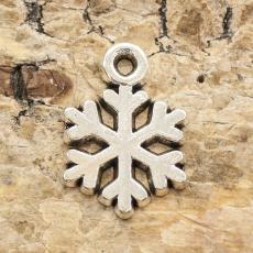 Berlock Snöflinga N 10,5x15 mm, Antiksilver (st)