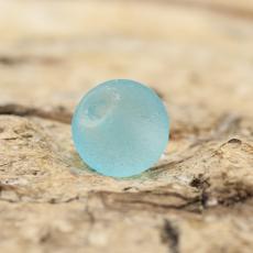 Frostad glaspärla 4 mm, Himmelsblå (60st)