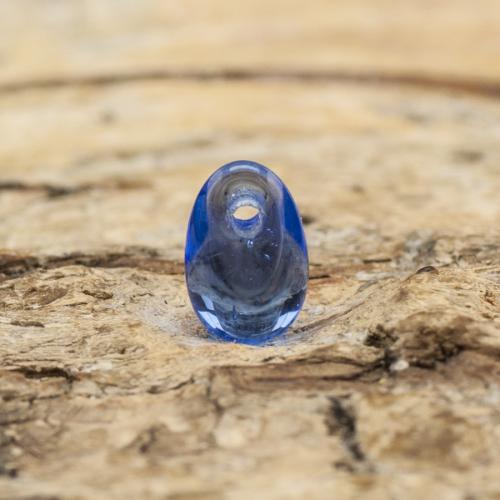 Glaspärla Droppe 4x6 mm, Blå (20st)