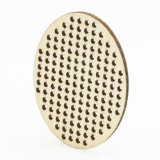 Träplatta för broderi oval 60x44x2mm (st)