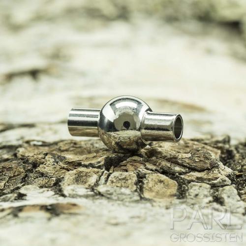 Magnetlås med kula 16x8 mm, Platinafärg (st)