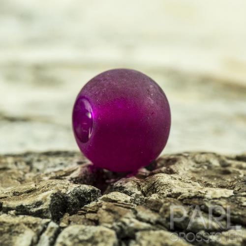 Frostad glaspärla 6 mm, Vinröd (40st)