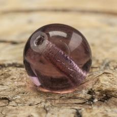 Glaspärla rund 8 mm, Lila (20st)