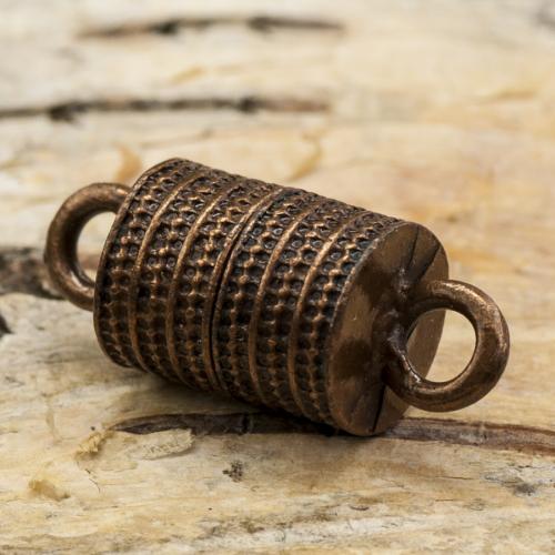 Magnetlås Räfflad 8x19 mm, Antikkoppar (st)