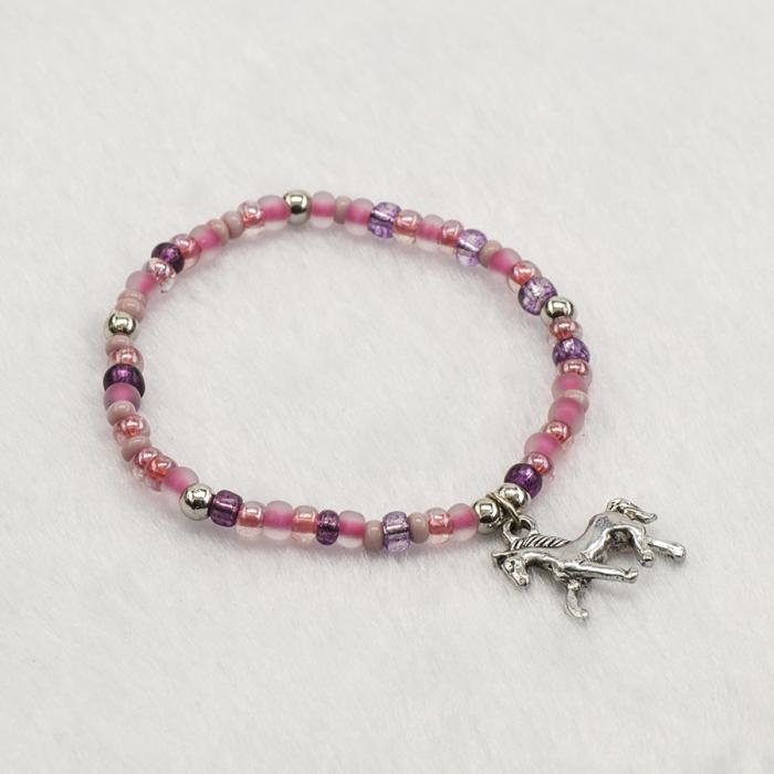 Armband Hst XS, Rosa/Silverfrg (st)