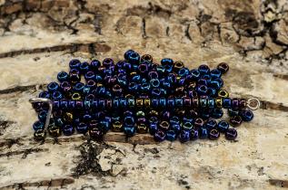 Seed Beads iris 2,6 mm, Blåmulti (20g)
