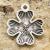 Berlock Fyrklöver 17,5x21 mm, Antiksilver (3st)