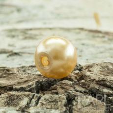 Vaxad glaspärla 6 mm, Honungsmelon (40st)
