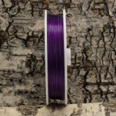 Plastöverdragen wire 0,38 mm, Lila (100 m)