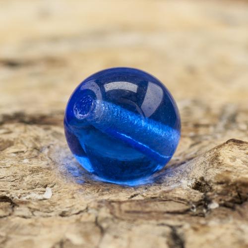Glaspärla rund 6 mm, Blå (40st)