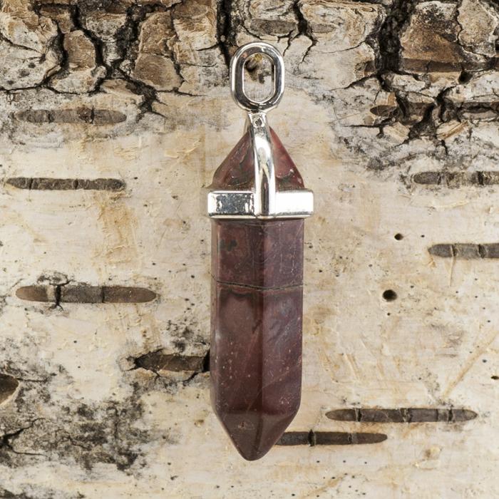 Hnge Bullet naturlig agat 37-40x12 mm, Multifrg (st)