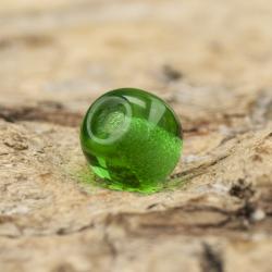 Glaspärla rund 4 mm, Mörkgrön (60st)