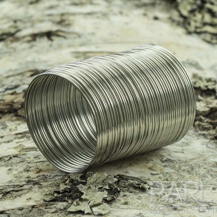 Memory wire fr ring 0,6 mm, Metallfrg (48 varv)