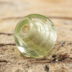 Glaspärla Unik 8 mm, Mintgrön (5st)