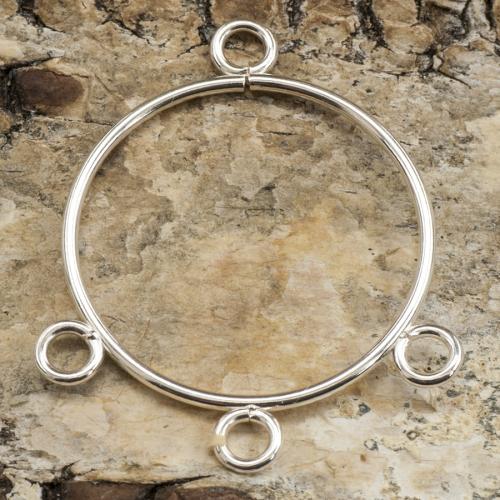 Connector Ring 1-3 40x30 mm, Silverfärg (5st)