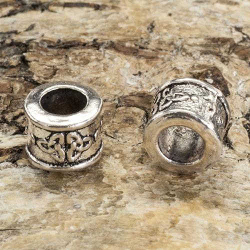 Ormlänkspärla Trinity 10x8 mm, Antiksilver (5st)