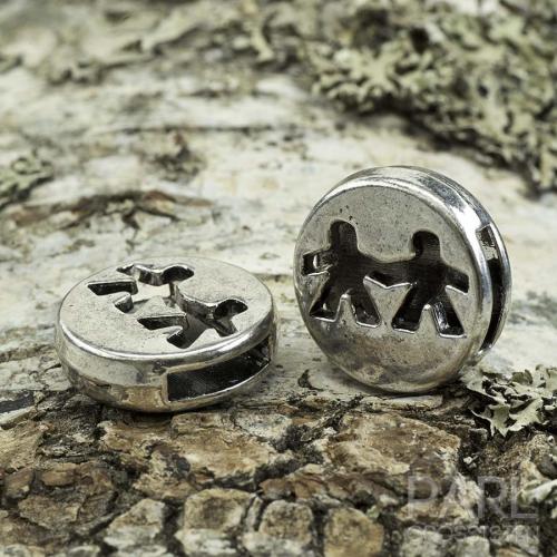 Slider Par 18 mm, Antiksilver (st)