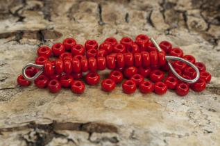 Seed Beads opak 2,6 mm, Röd (20g)